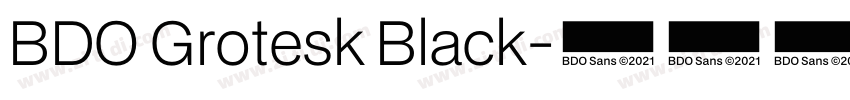 BDO Grotesk Black字体转换
